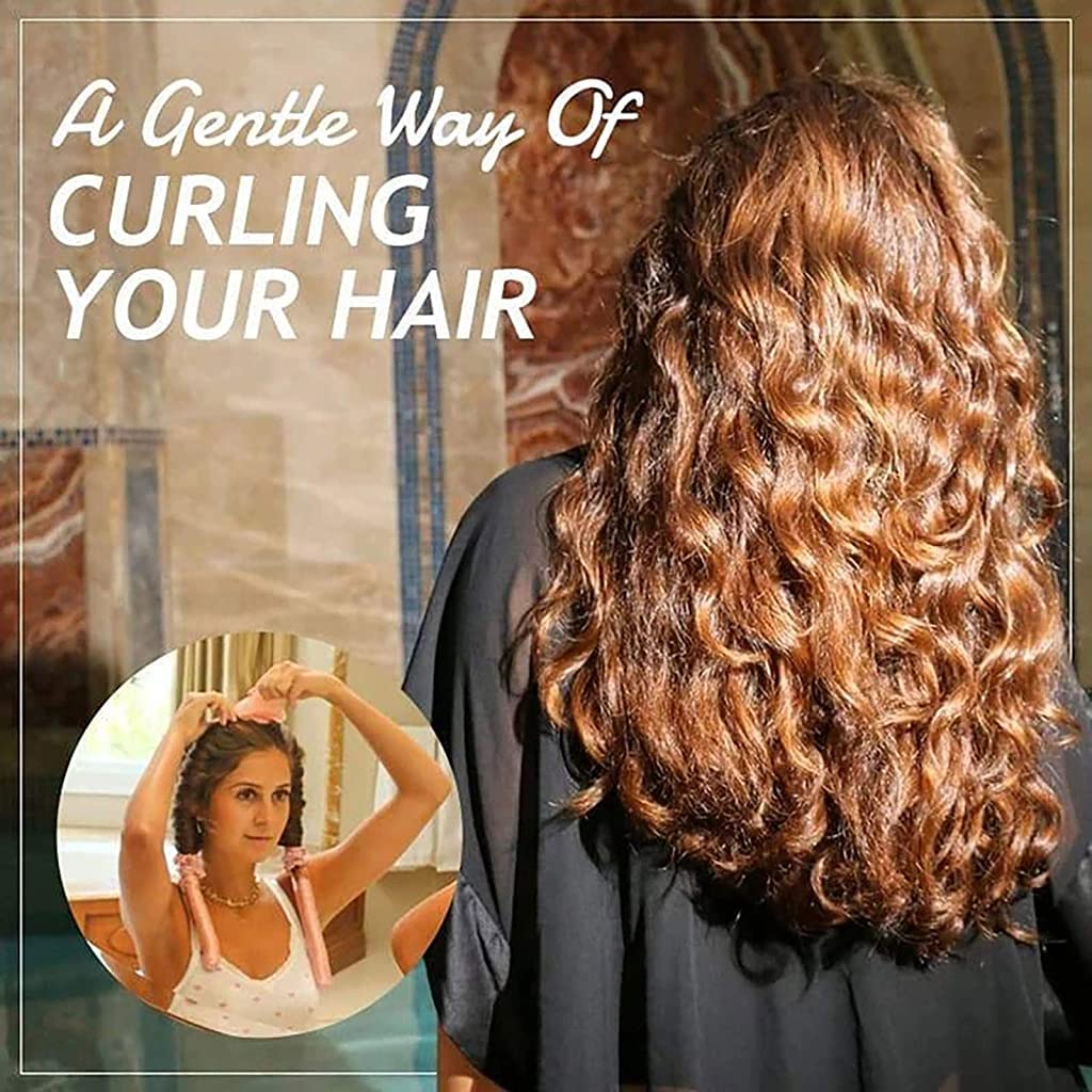 MAYCREATE Heatless Curling Rod Headband,No Heat Curls Silk Ribbon Hair Rollers Sleeping Soft Headband Wave Formers Hair Curlers DIY Hair Styling Tools for Long Medium Hair (Pink) MAYCREATE Heatless Curling Rod Headband,No Heat Curls Silk Ribbon Hair Rollers Sleeping Soft Headband Wave Formers Hair Curlers DIY Hair Styling Tools for Long Medium Hair (Pink)